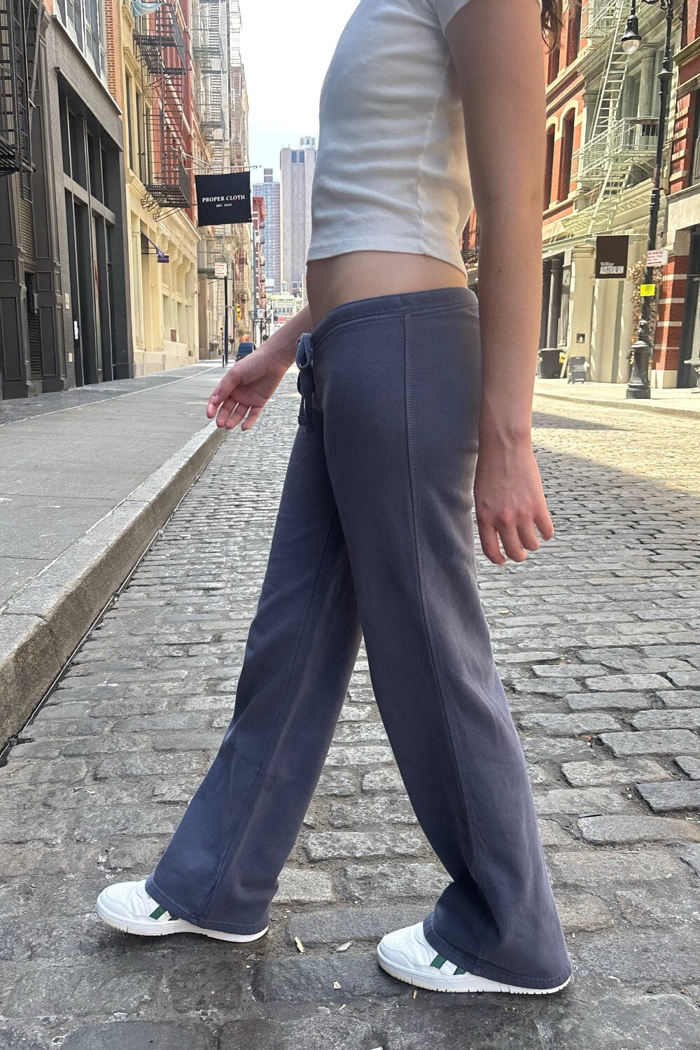 Anastasia Tie Sweatpants | Faded Blue / XS/S