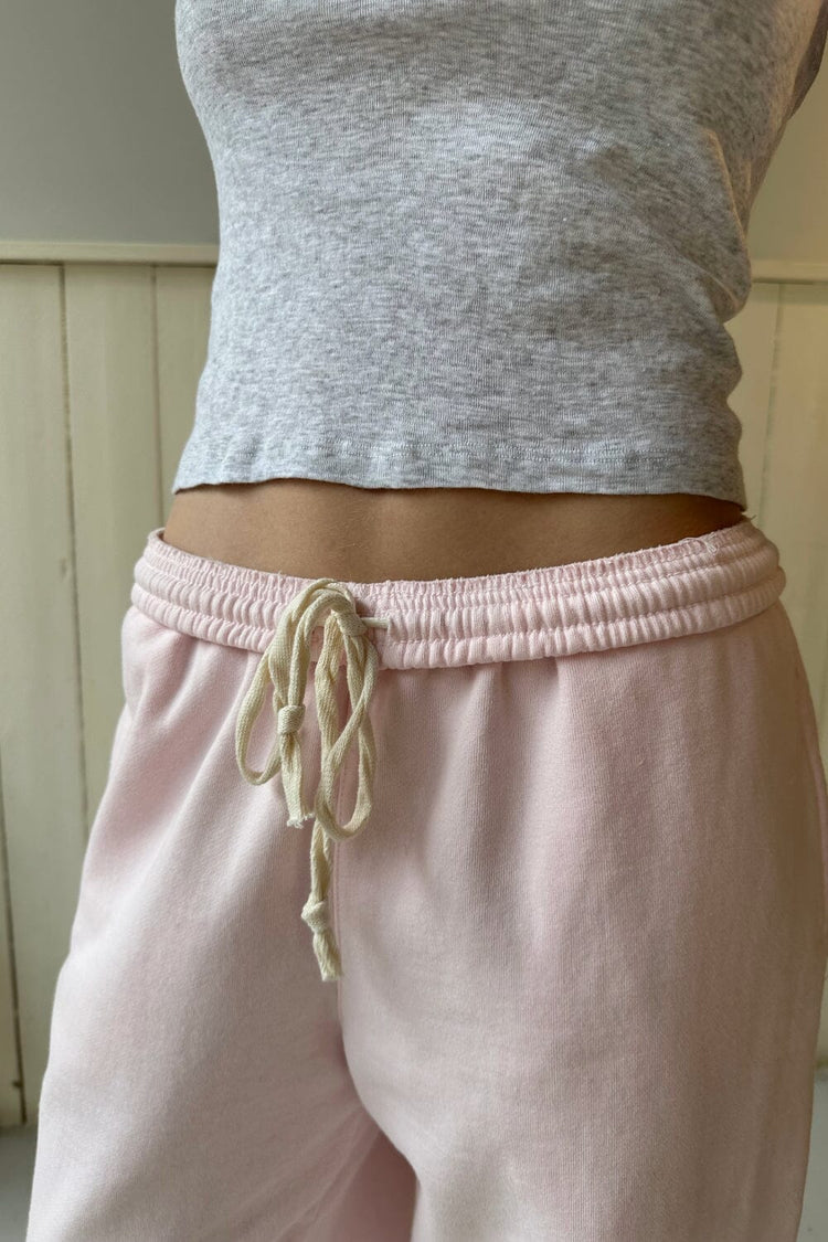 Anastasia Tie Sweatpants | Pastel Pink / XS/S