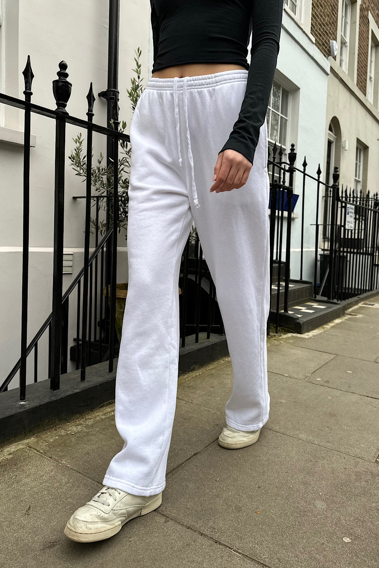 Anastasia Soft Sweatpants | White / S/M