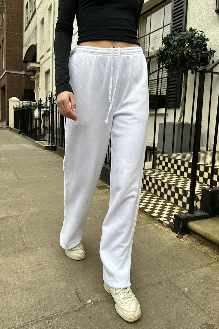 Anastasia Soft Sweatpants | White / S/M