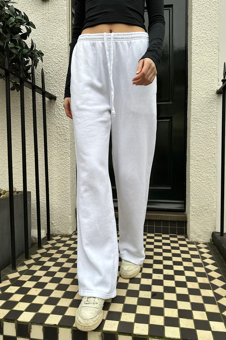 Anastasia Soft Sweatpants | White / S/M