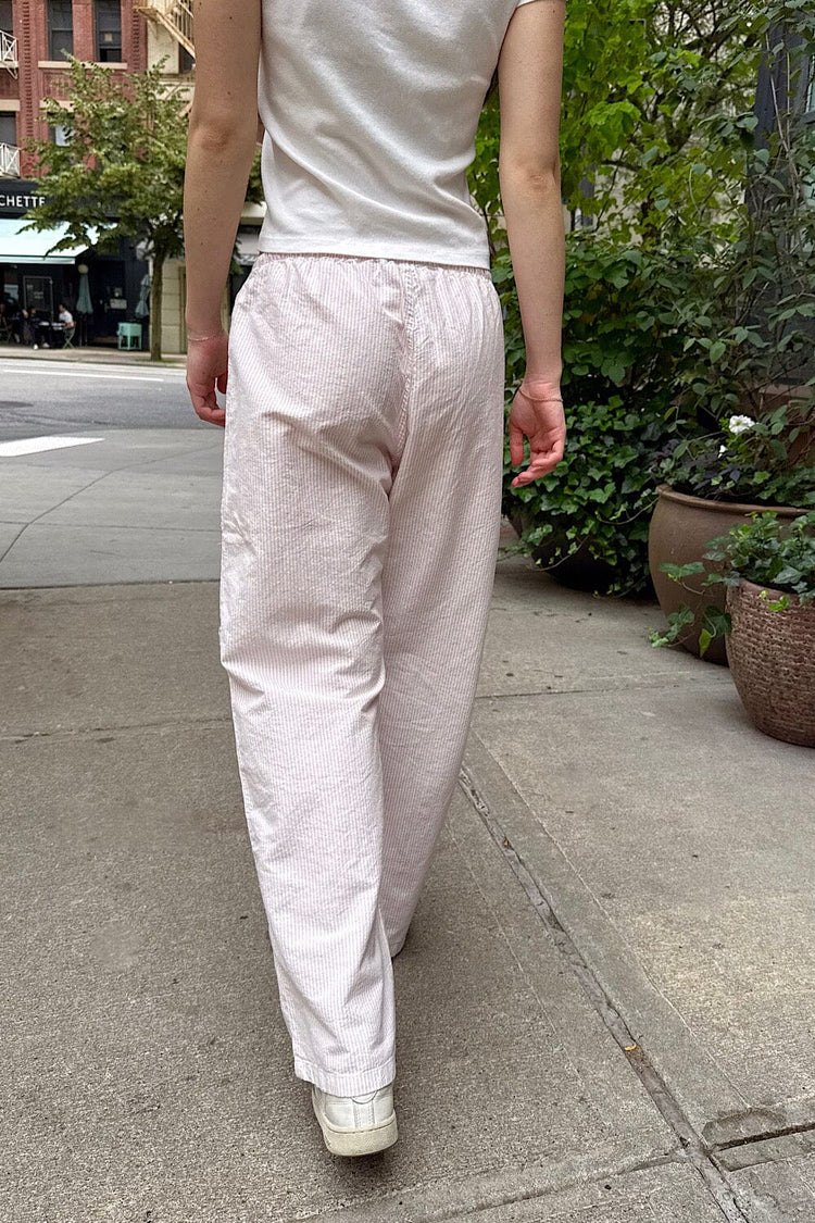 Anastasia Pants | Pink and White Stripes / S