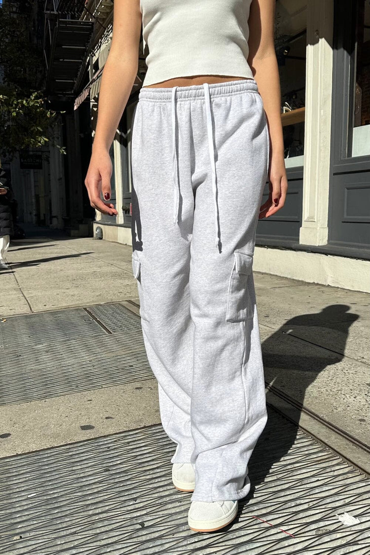 Anastasia Soft Pocket Sweatpants | Silver Grey / S