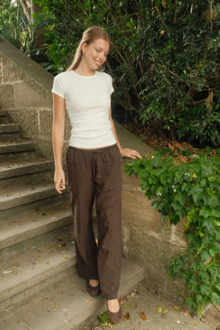 Nanda Pants | Brown / S/M