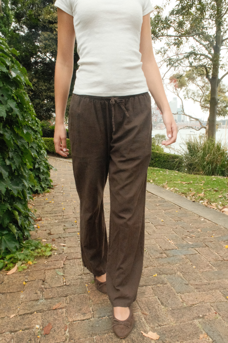 Nanda Pants | Brown / S/M
