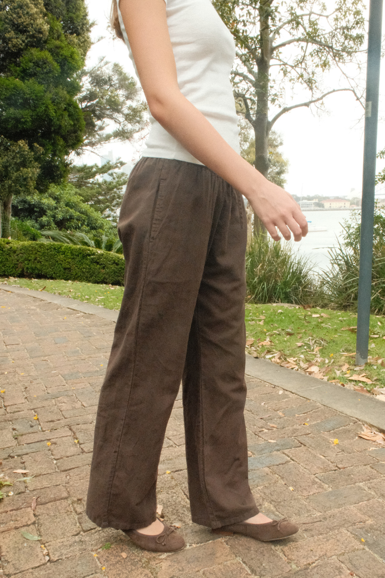 Nanda Pants | Brown / S/M
