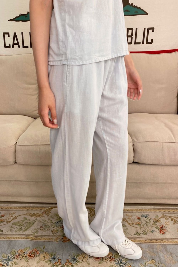 Nanda Pants | Light Blue Suede / S/M