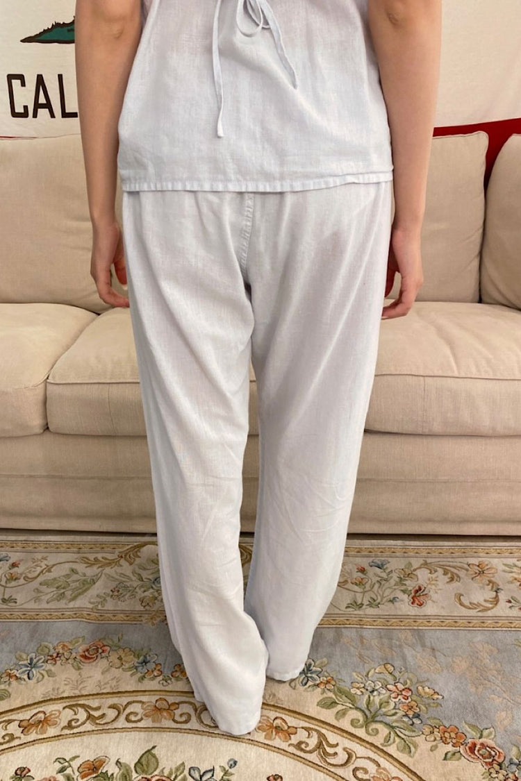 Nanda Pants | Light Blue Suede / S/M