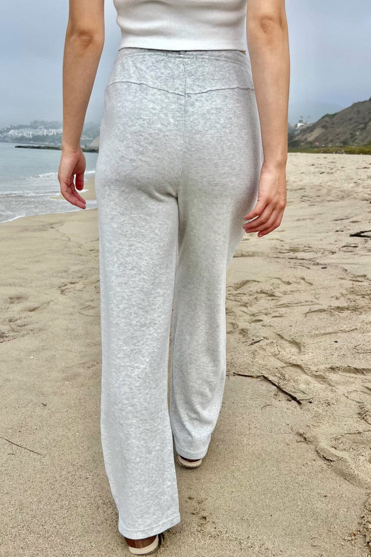 Anastasia Waffle Sweatpants | light heather grey / S/M