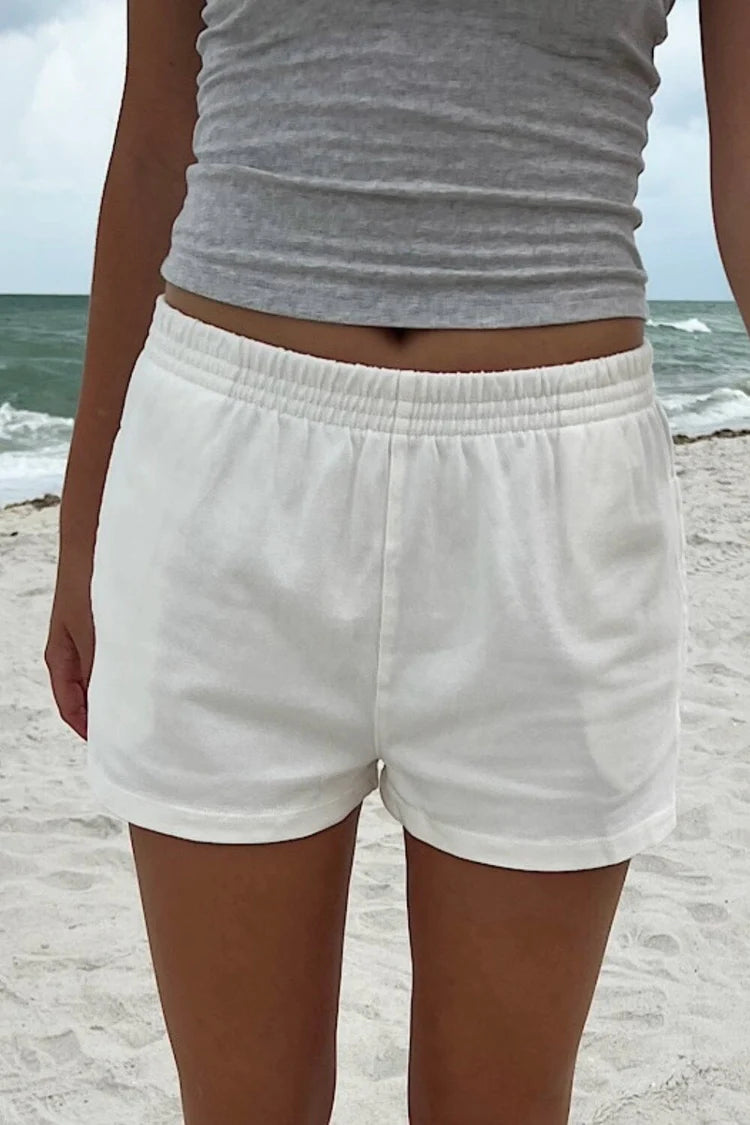 Rosa Sweatshorts | White / S