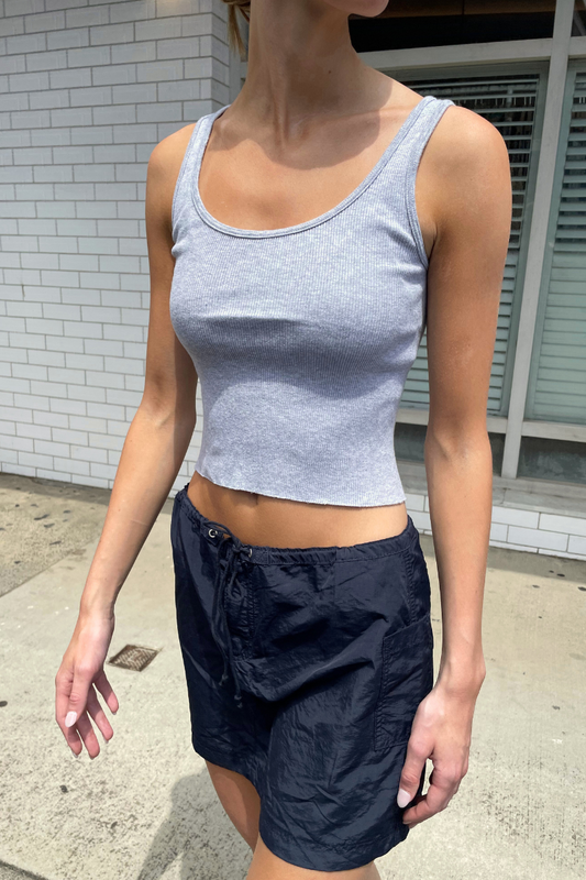 Light Heather Grey / Cropped Fit