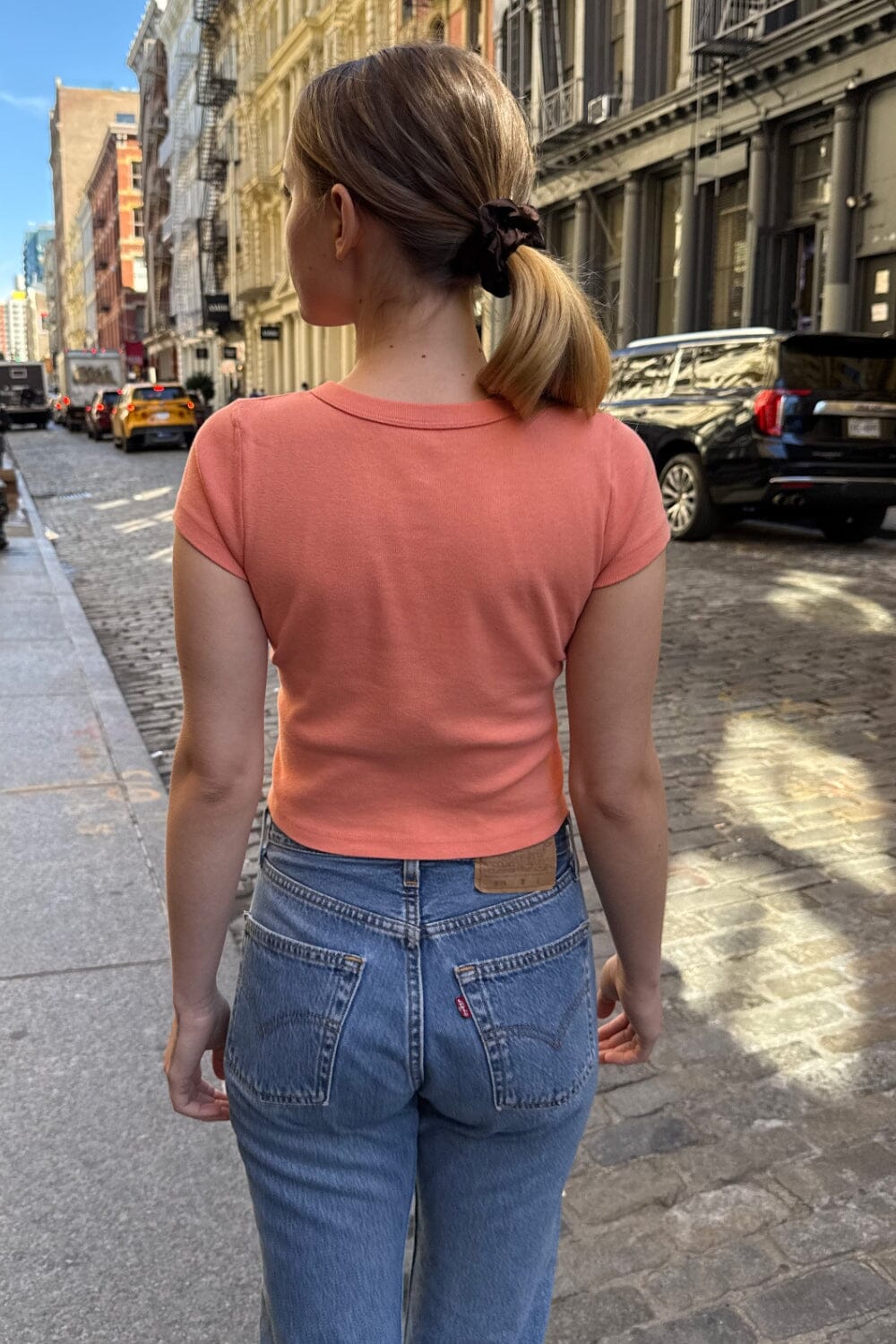 Ashlyn Crop Top | Rosa Coral / XS/S