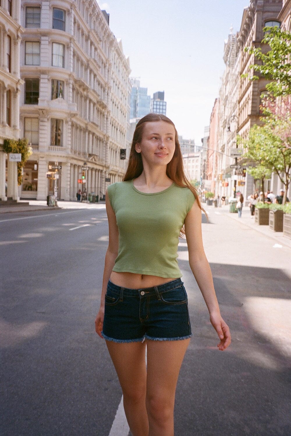 Itzel Top | Light Olive Green / XS/S