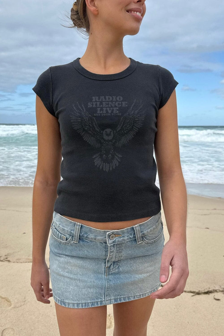 Hailie Radio Silence Live Top | Faded Black / XS/S