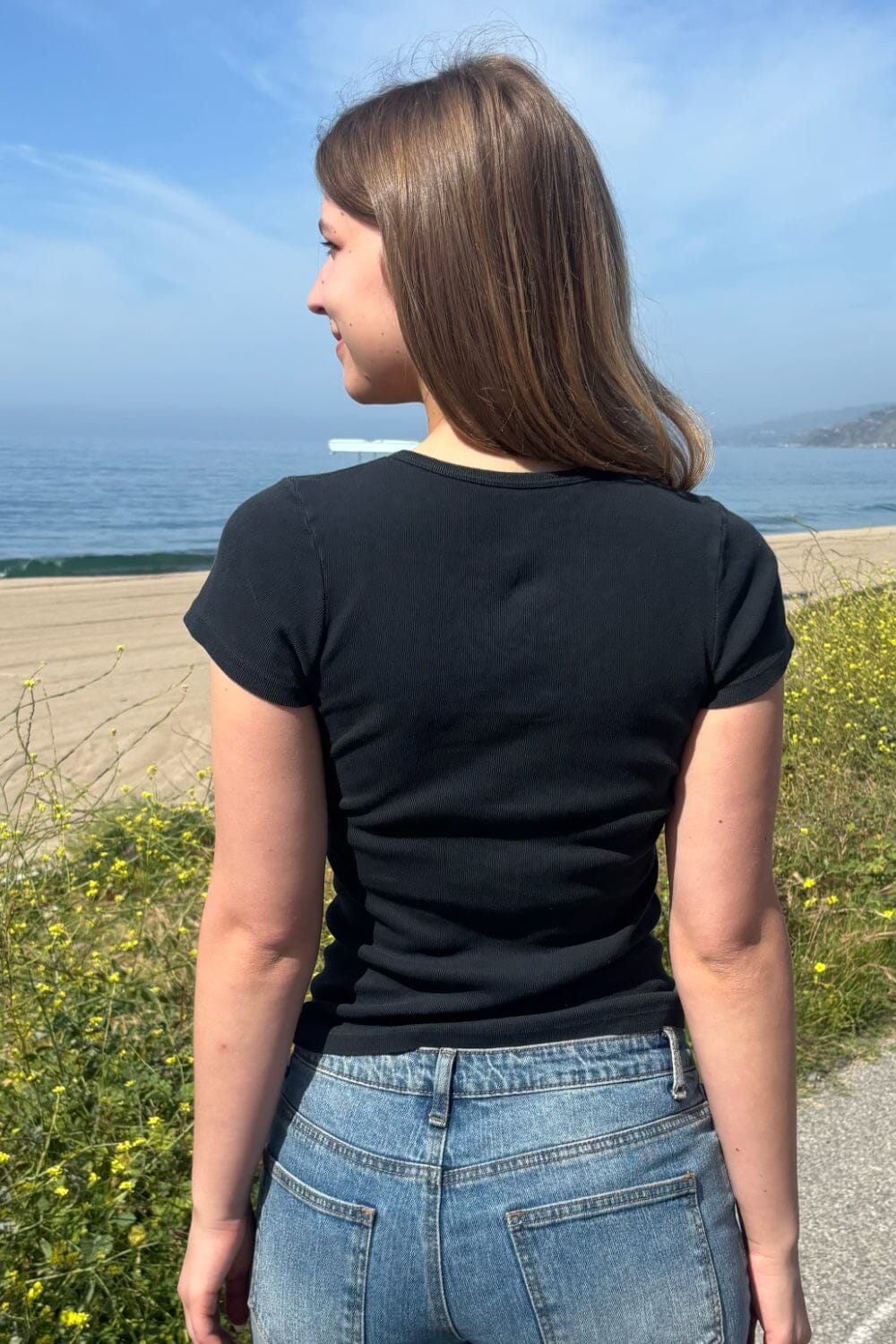 Halie Heart Top | Faded Black / XS/S
