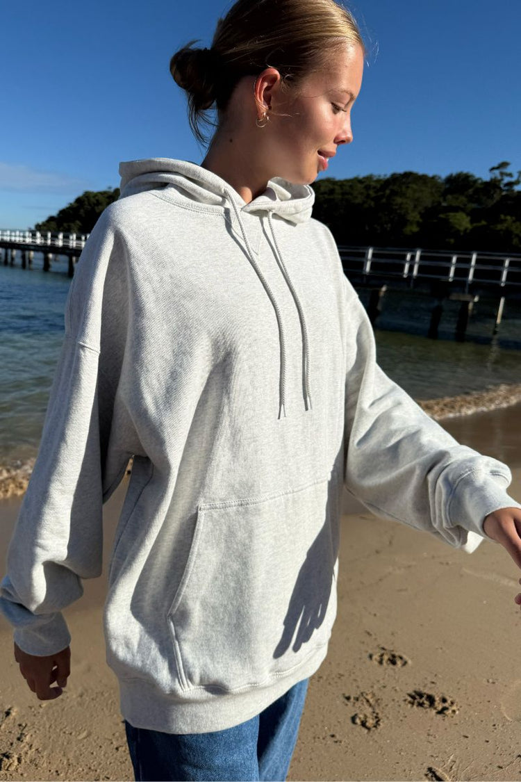 Christy Hoodie | Light Heather Grey / Oversized Fit