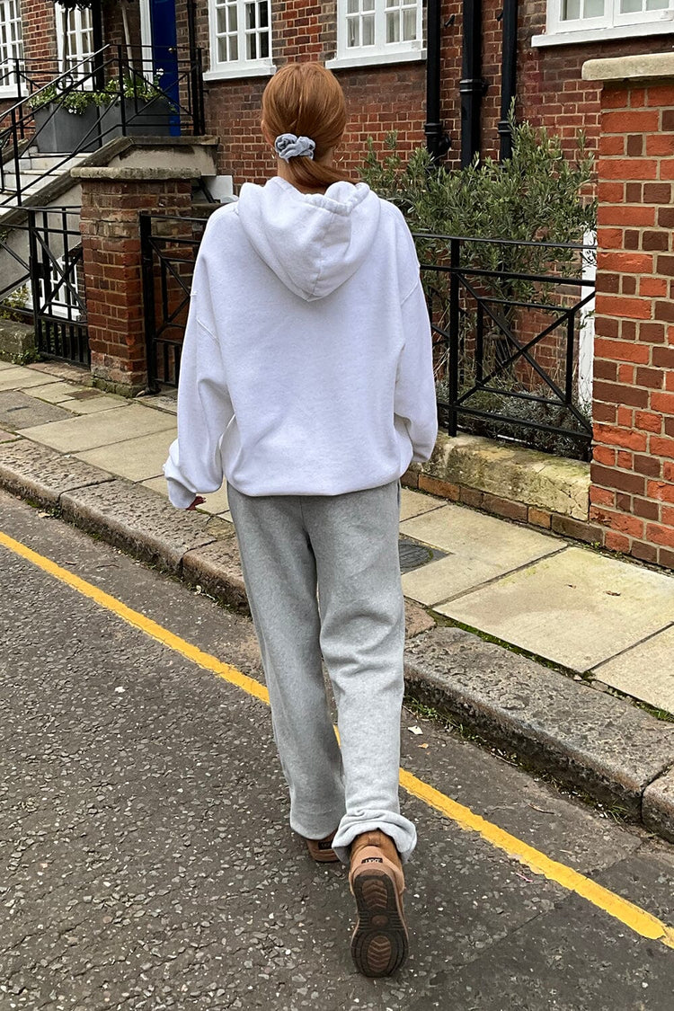 Christy Hoodie | Heather White / Oversized Fit