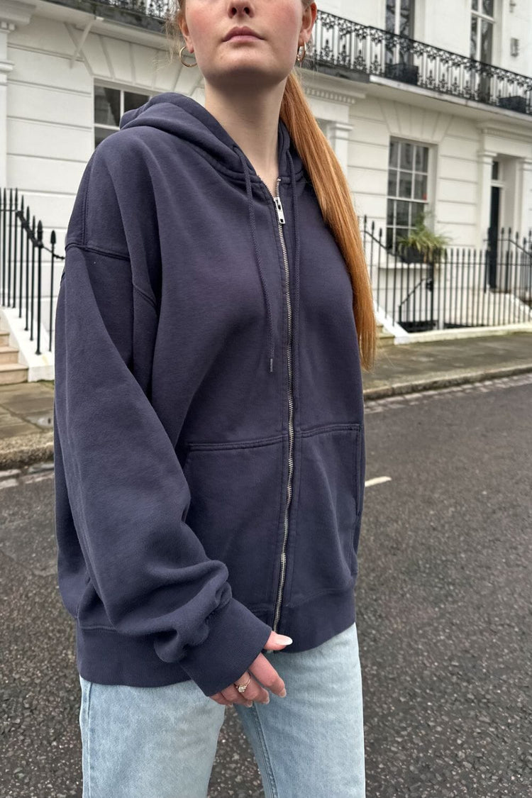 Christy Hoodie | Faded Navy Blue / Oversized Fit