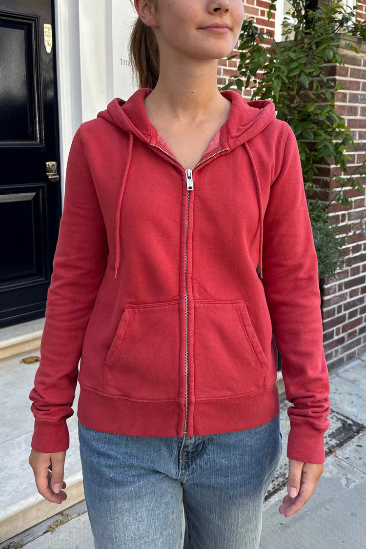 Ayla Hoodie | Faded Red / Regular Fit