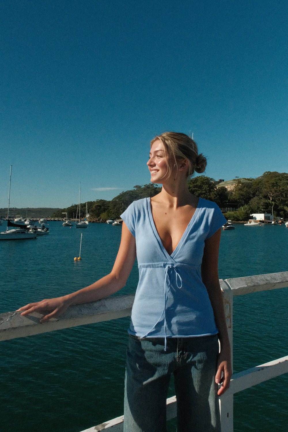 Philippa Tops | Light Blue Pastel / XS/S