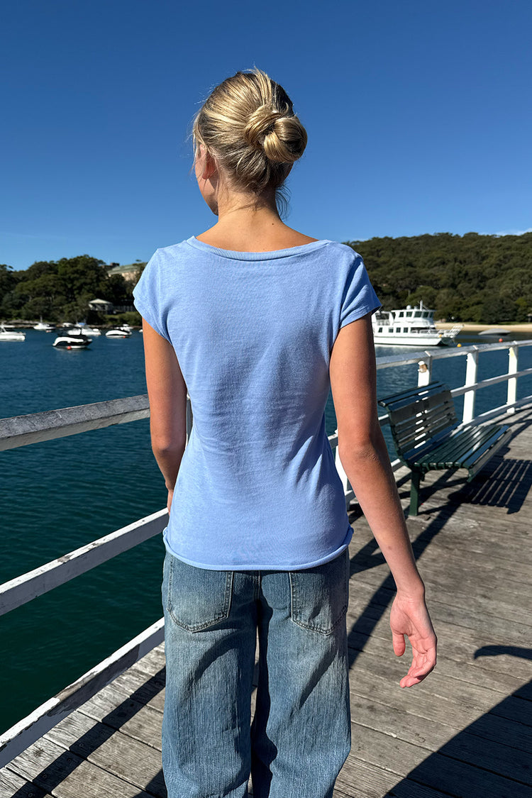 Philippa Tops | Light Blue Pastel / XS/S