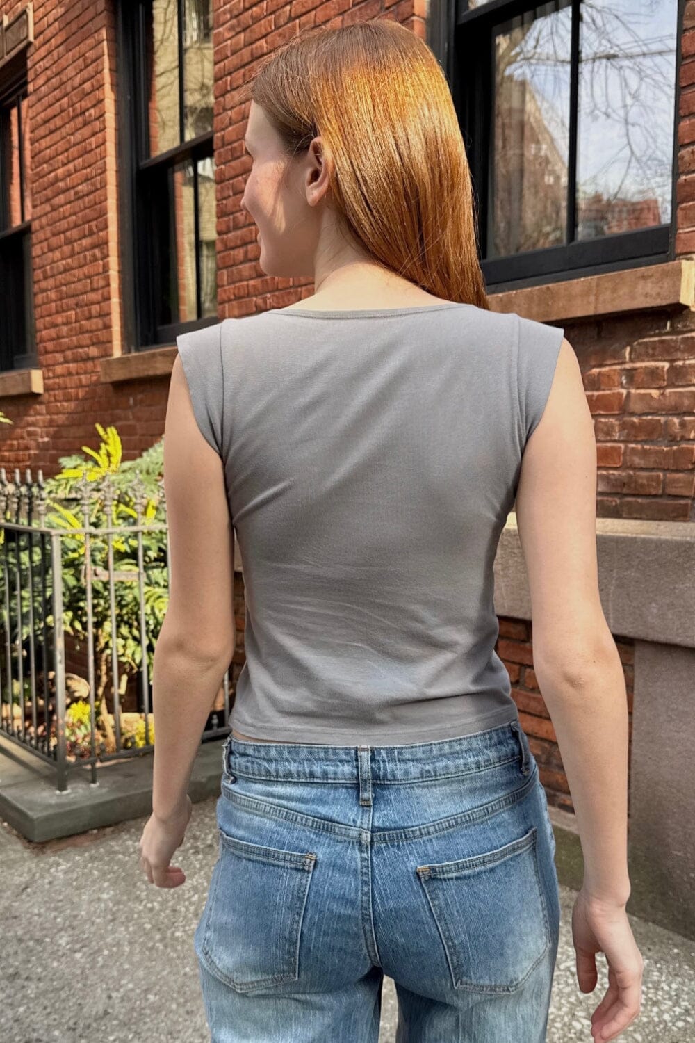 Amara Tank | Light Charcoal Grey / XS/S