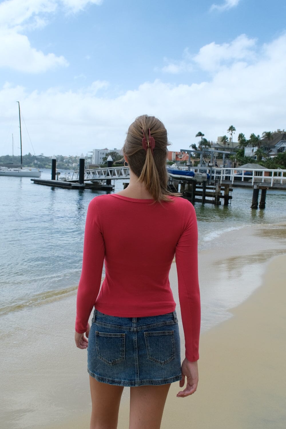 Amara Top | Bright Red / XS/S