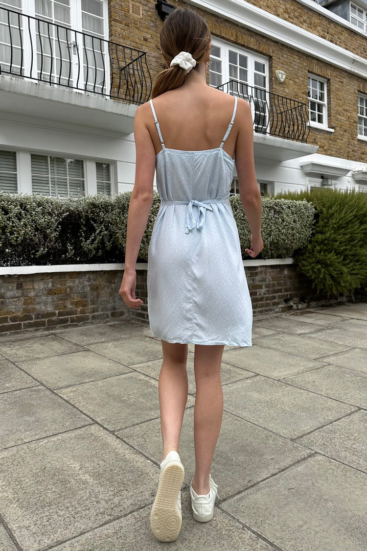 Colleen Dress | Sky Blue Floral / S