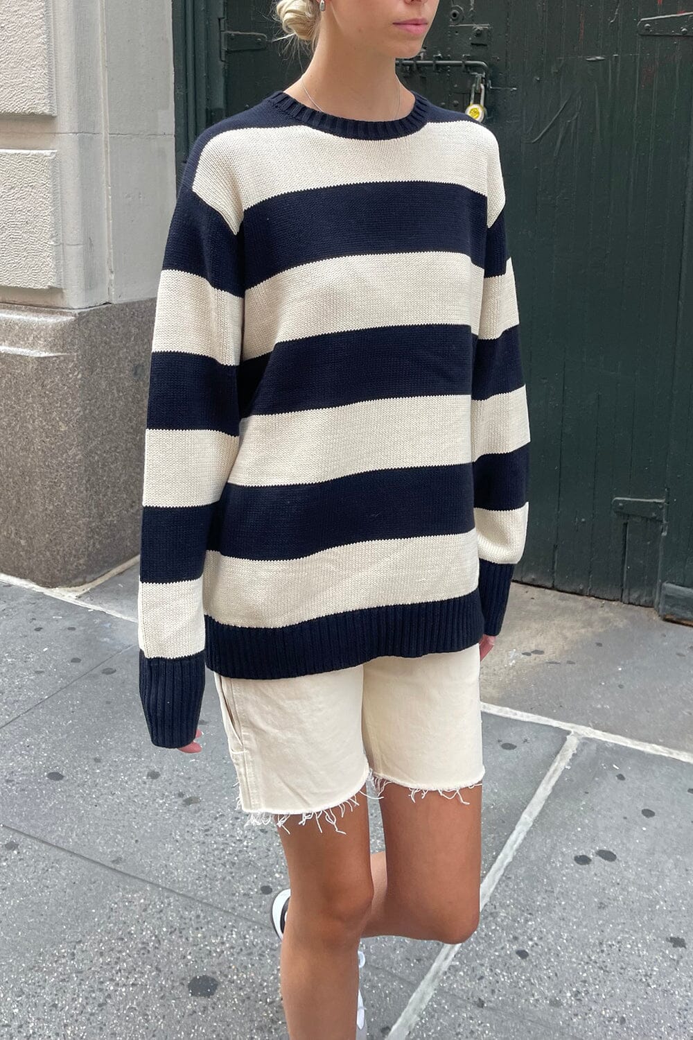 Brianna Cotton Thick Stripe Sweater – Brandy Melville Australia