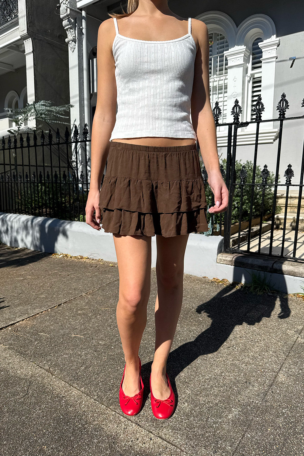 Iva Mini Skirt | Dark Brown / S