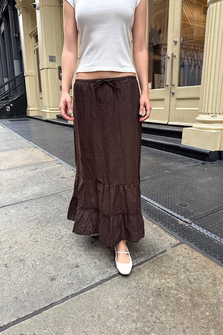 Olive Skirt | Dark Brown / XS/S