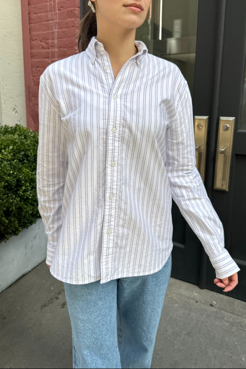 White Navy Red Stripes / S/M