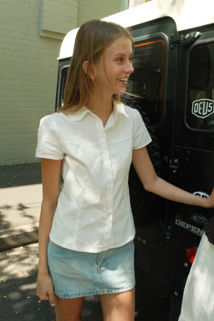 Teagan Top | White / XS/S
