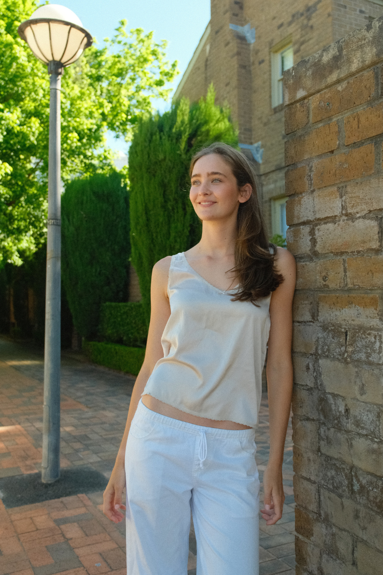 Valerie Tank | Light Beige / XS/S