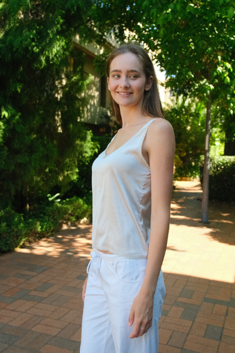 Valerie Tank | Light Beige / XS/S