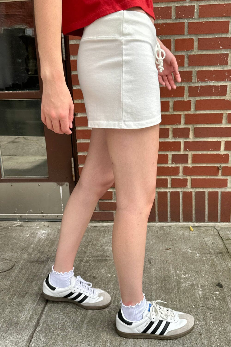 Rainey Cotton Shorts | White / XS/S