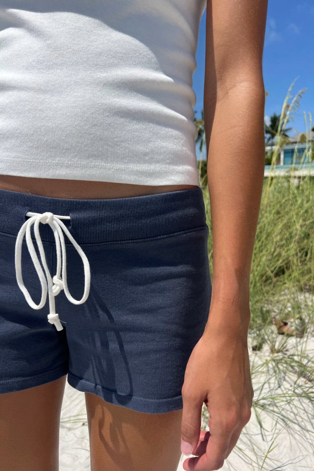 Rainey Cotton Shorts | Faded Blue / XS/S