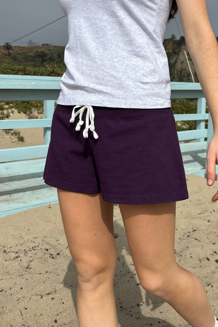 Rainey Cotton Shorts | Deep Purple / XS/S