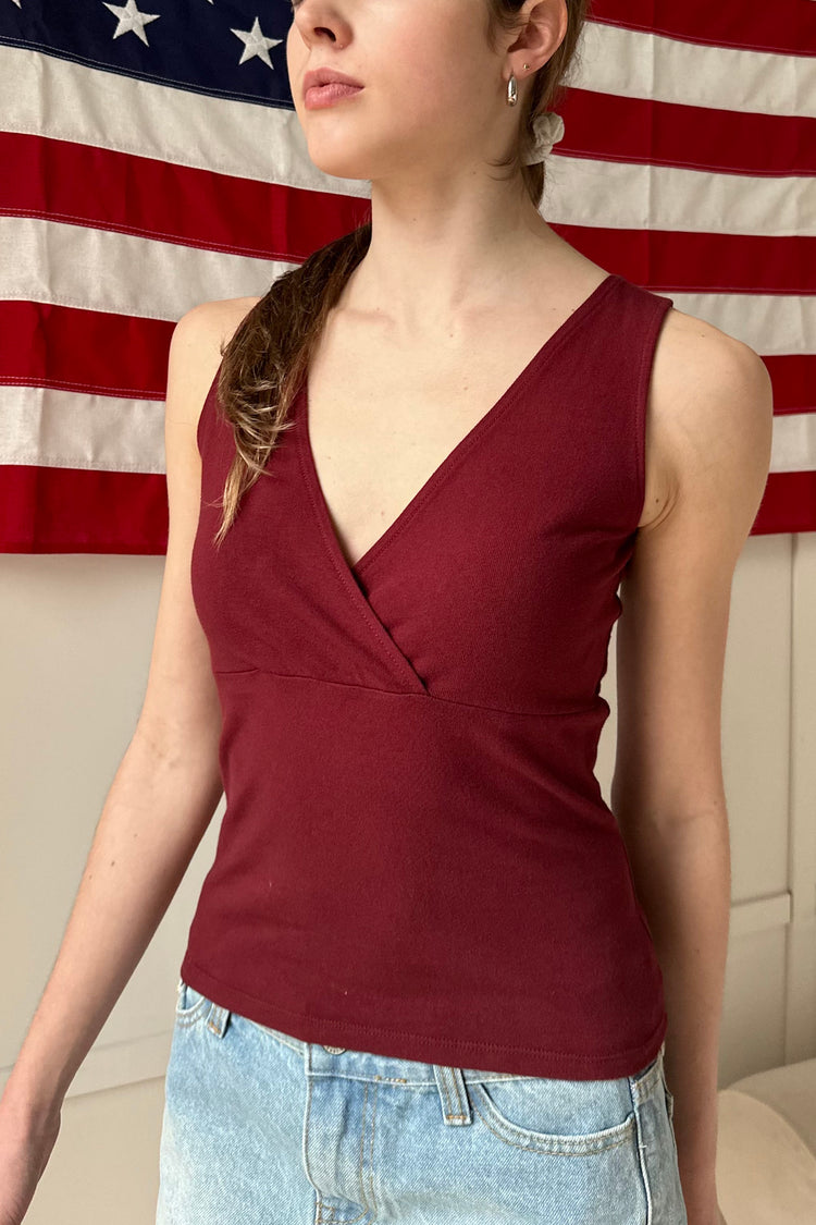 Halle Top | Burgundy / XS/S