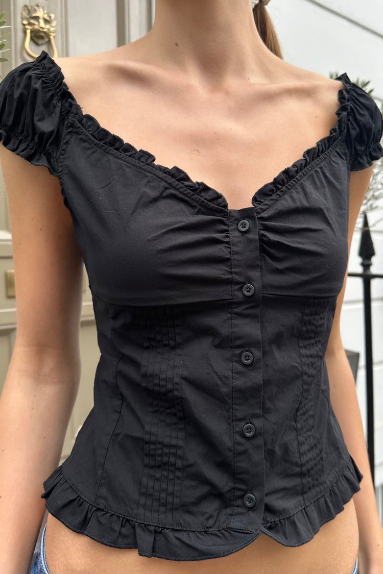 Elena Top | Black / XS/S