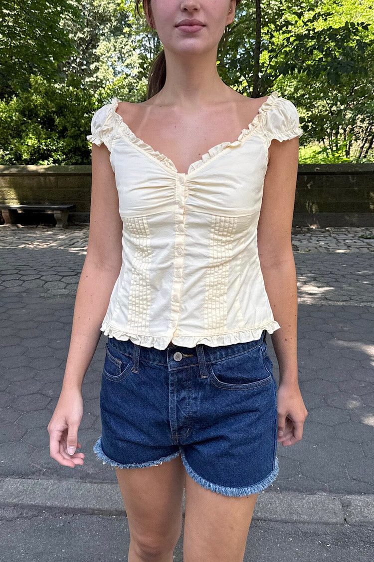 Elena Top | Pastel Yellow / XS/S