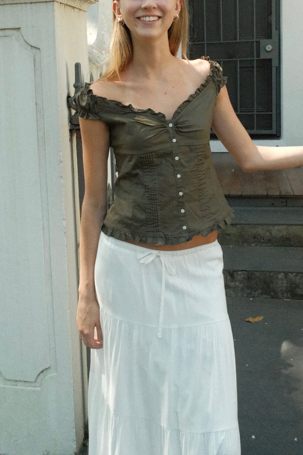 Elena Top | Fern Green / XS/S