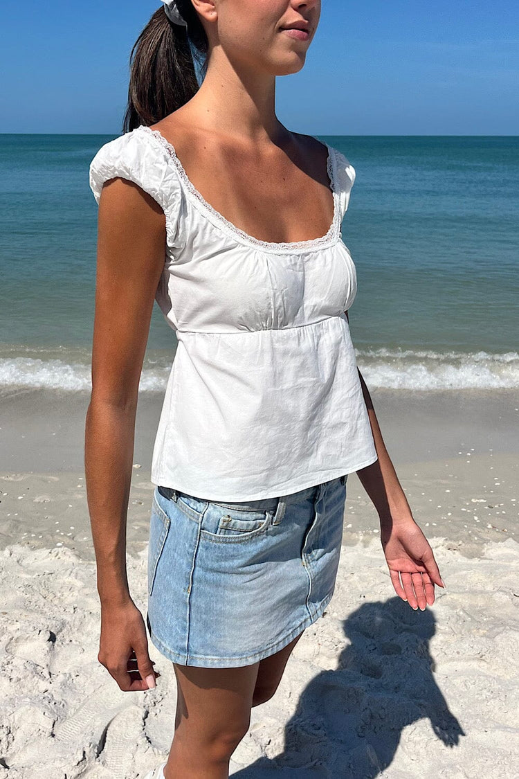 Odette Top | Natural White / S