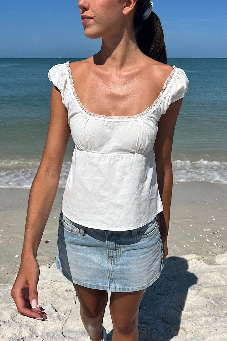 Odette Top | Natural White / S