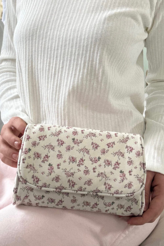 White with a Bouquet of Roses