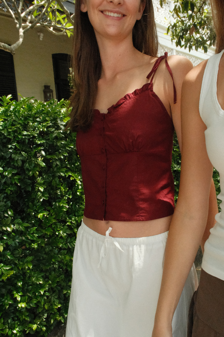 Maggie Tank | Burgundy / XS/S