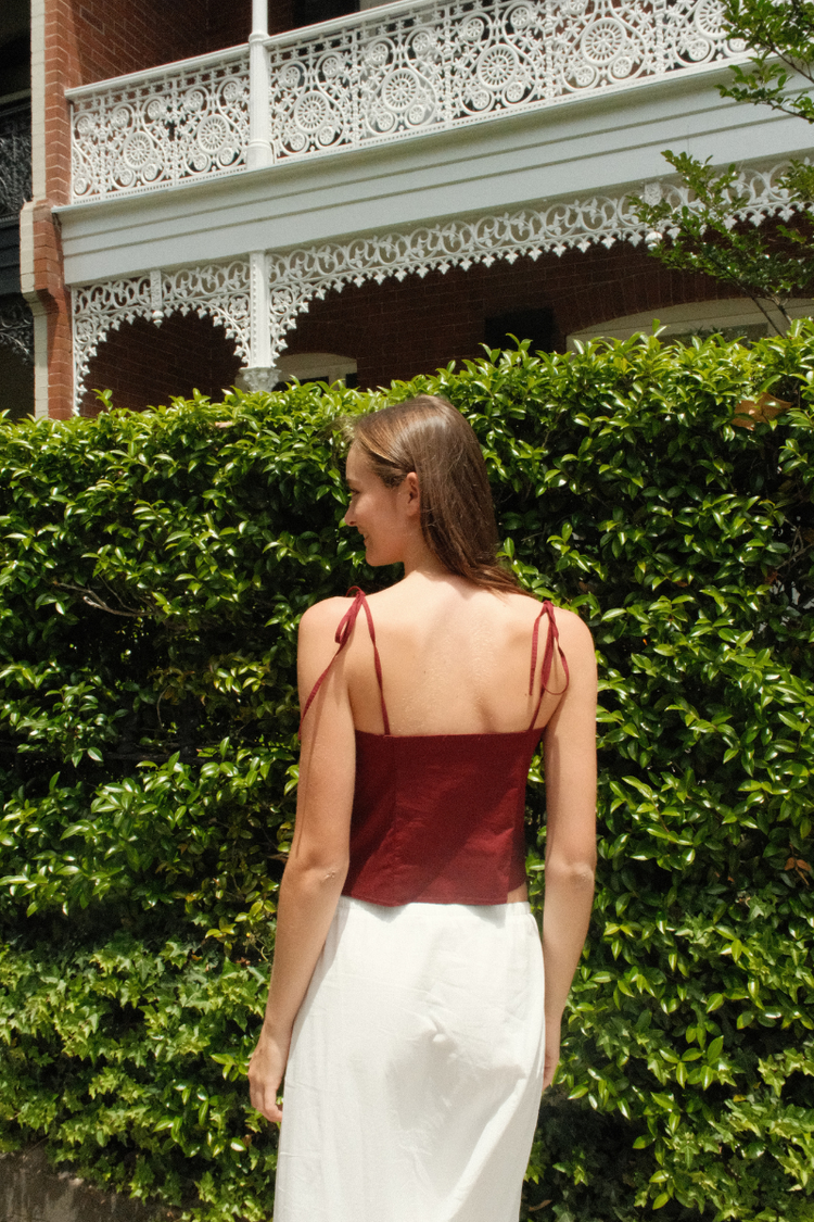 Maggie Tank | Burgundy / XS/S