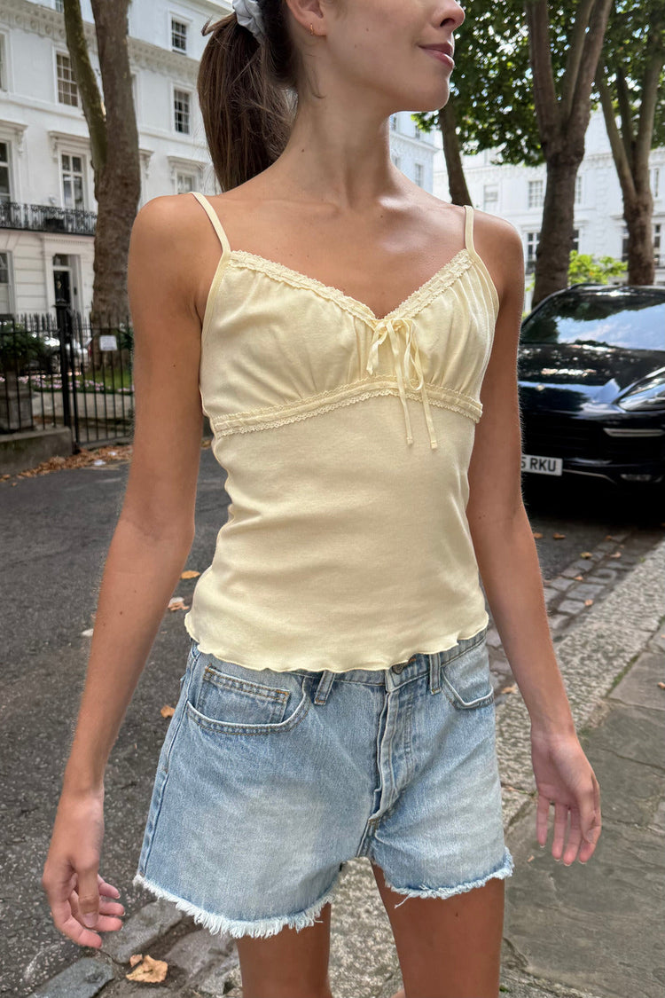 Arden Tank | Pastel Yellow / XS/S