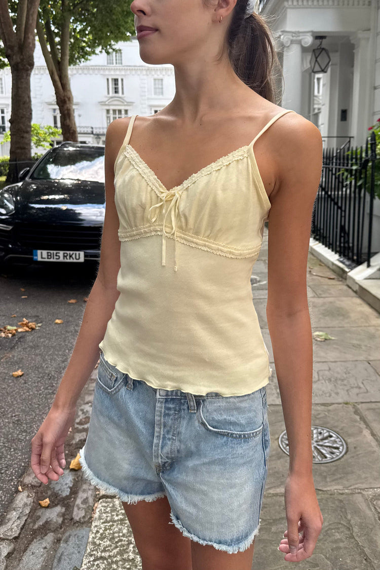 Arden Tank | Pastel Yellow / XS/S