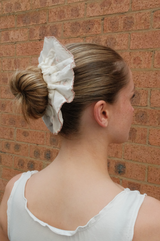 Floral Frill Scrunchie